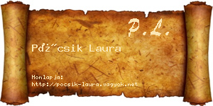 Pócsik Laura névjegykártya